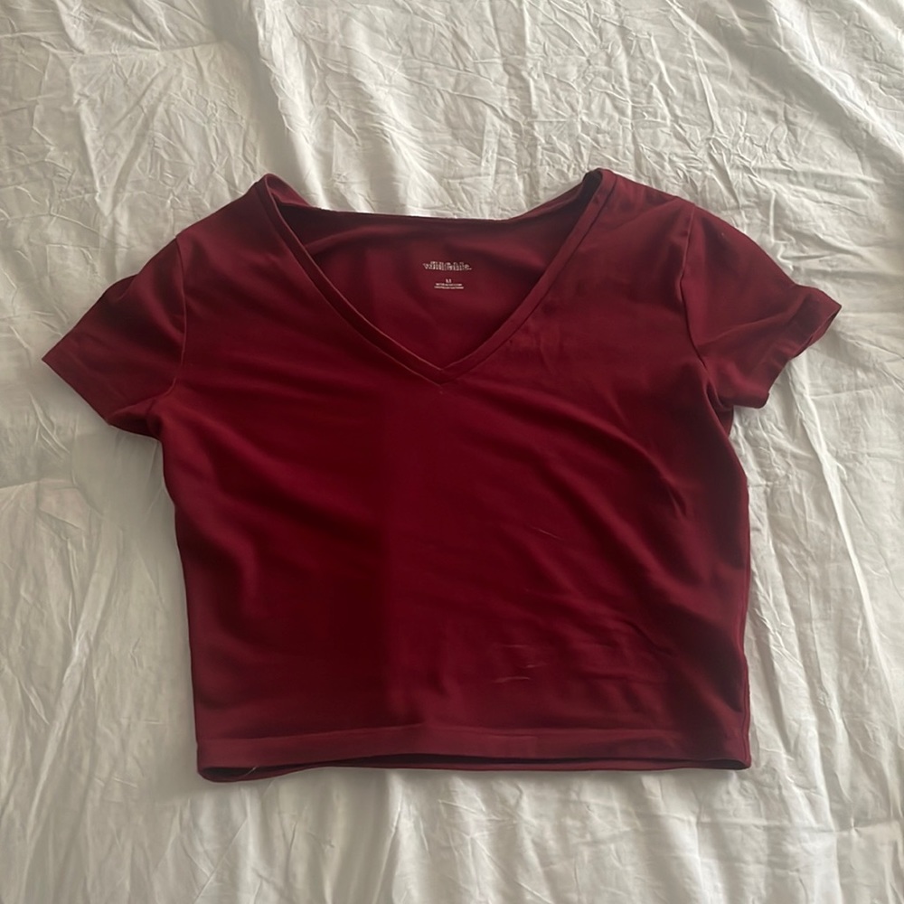 Crop top , red, size small, brand is wildfable